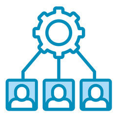Resource Allocation  Icon Element For Design
