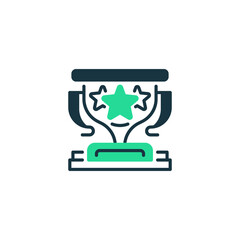 Trophy Reward line icon. Universal creative premium symbol. Vector sign icon logo template. Vector illustration