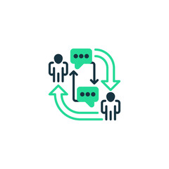 Feedback Loop line icon. Universal creative premium symbol. Vector sign icon logo template. Vector illustration