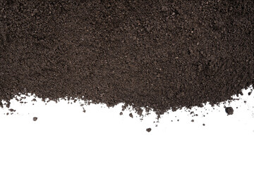 black soil texture with transparent edges