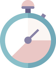Pastel Timer Graphic &ndash; Minimal Flat Productivity Symbol