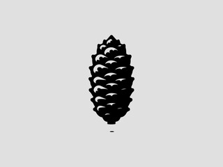 Minimalist wasabi root vector logo for authentic Japanese restaurants or sushi brands