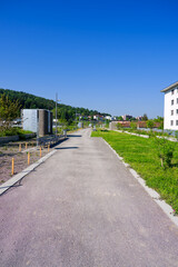 Scenic view of public park named Ueberlandpark on a sunny spring morning. Photo taken May 10th,...