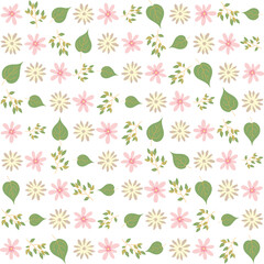 Tropical seamless pattern featuring hibiscus blooms and monstera foliage. Ideal for textile prints, wallpapers, wrapping paper,