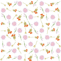 Tropical seamless pattern featuring hibiscus blooms and monstera foliage. Ideal for textile prints, wallpapers, wrapping paper,