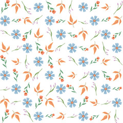 Tropical seamless pattern featuring hibiscus blooms and monstera foliage. Ideal for textile prints, wallpapers, wrapping paper,