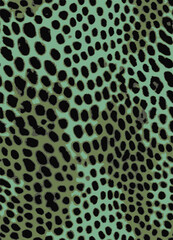 cheetah animal dots, jaguar skin, vector art, 3 colors, vivid colors sets, retro style, graphic skin, camouflage, texture, orange, all over print, printing on surface seamless pattern, exotic animal