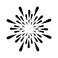 Fireworks vector icon. Banger illustration sign. Frecracker symbol. Firework web icon.