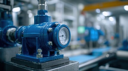 A sequence of images displaying the water pump systems testing phases initial setup water flow initiation pressure monitoring and performance evaluation captured in a clean welllit