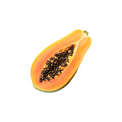 High-Quality Photorealistic Image of Fresh Papaya
