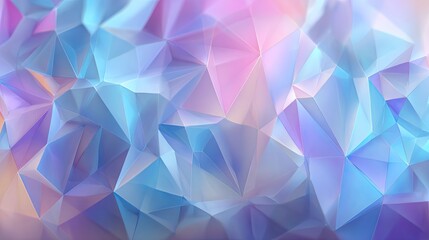 Fototapeta premium Abstract Geometric Low Poly Background with Blue and Pink