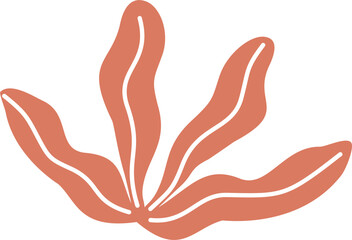 Cute seaweed vector illustration