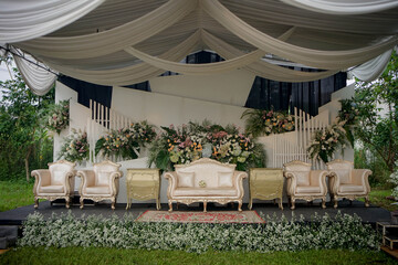 wedding reception area