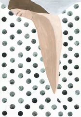 Gardinen abstract woman portrait. watercolor painting. illustration © Anna Ismagilova