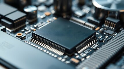 Central processing unit connecting to wireless network on circuit board