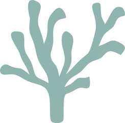 Cute coral reef vector illustration