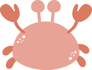 Cute crab vector illustration