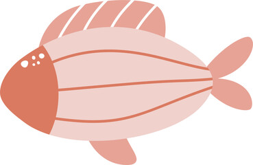 Cute fish vector illustration