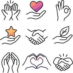 Fototapeta premium HandSpeak v4 – The Refined Vocabulary of Human Values