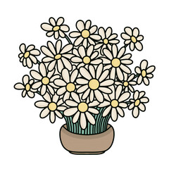 Beautiful sunflowers and bouquets, cute flower vase