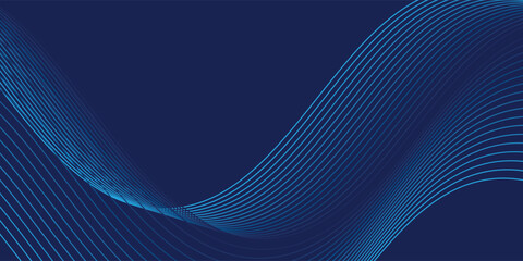 Banner background technology style blue and pink gradations and shining waves lines. futuristic modern design wave line. vector illustration