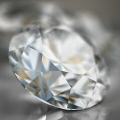 diamond with depth of field