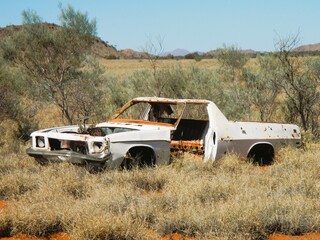 old abandoned car