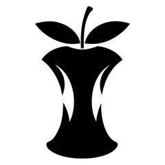 green apple with leaf