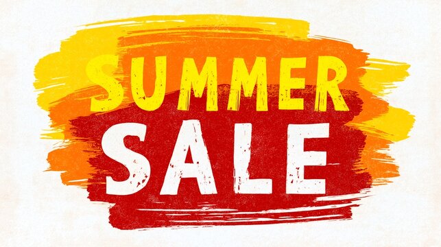 Summer Sale Design Vibrant Orange and Red Graphic