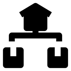 shipping and delivery solid icon