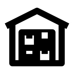 shipping and delivery solid icon