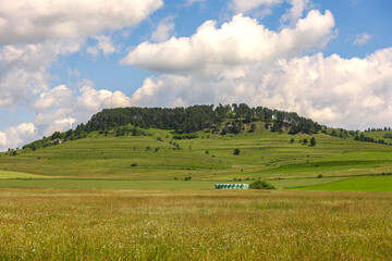 raditional Romanian Rural Landscapes in Summer – Agricultural Fields and Countryside Scenery