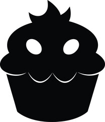 Sweet Delight Delicious Cupcake Illustration