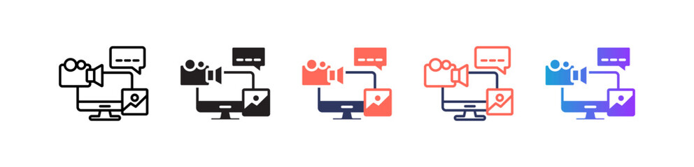 Fototapeta premium Content multiple icon