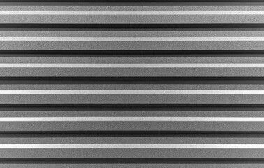 Corrugated metal sheet showcases its uniform, textured surface with strong vertical lines and a...