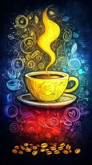 cup of coffee art 
