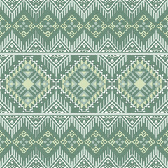 Ethnic tribal Aztec colorful background. Seamless tribal diamond pattern, folk embroidery, tradition geometric Aztec ornament. Tradition Native and Navaho design for fabric, textile, print, rug, paper