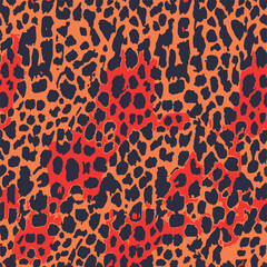 Grunge Vector elegant abstract inverted vivid color sets leopard animal skin cheetah, wild life, fashion, print repeat, naturale textured, fabric seamless pattern, all over print suitable on surface 