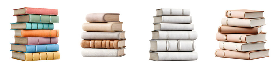 Stacks of Vintage Books: Knowledge and Learning Collection