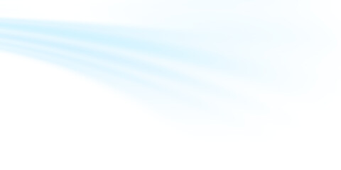 Air flow set of vector elements on a white background. Abstract light effect blowing from an air conditioner, purifier or humidifier. Dynamic blurred flow motion