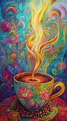 cup of coffee art 