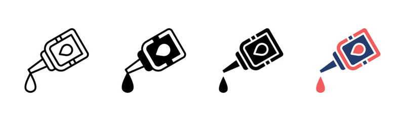 Glue icon sheet multiple style collection