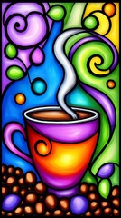 cup of coffee art 