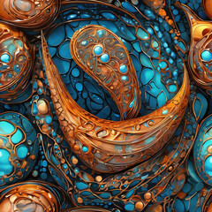 Wet-on-Dry Digital Chrysalis: Clay Render Artwork