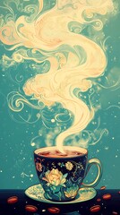 cup of coffee art 