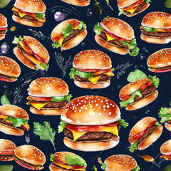 Watercolor Hamburger in Augmented Reality: A Culinary Art Experience