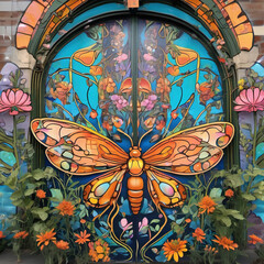 Art Nouveau Street Art: Awakening of Insects