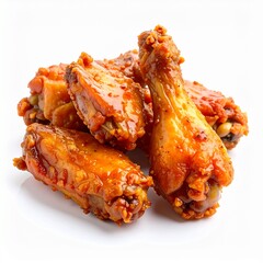 Delicious Glazed Chicken Wings Ready to Eat.