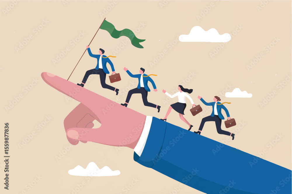 Poster man relaxing on an upward trending graph with falling money isolated on transparent background