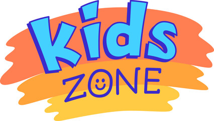 Kids zone banner label

